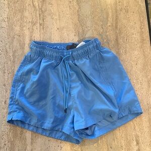 H&M Blue Swim Trunks board shorts lined pockets men’s small‎ EUC